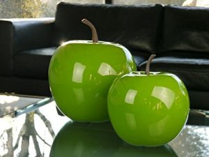 Grüner Deko-Apfel aus Fiberglas