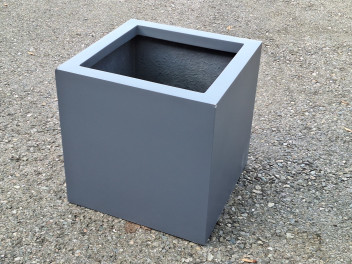 B-Ware: Pflanzkübel SUPREMO , anthrazit 40x40x40