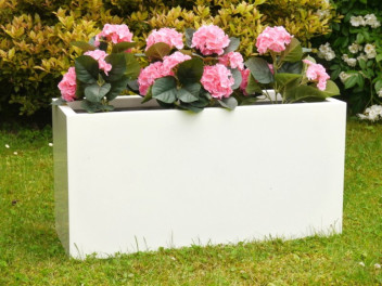 B-Ware Pflanztrog SUPREMO, Hochglanz weiß 80x30x40 cm