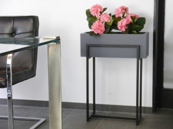 Hochbeet/Pflanzkübel SUPREMO, TÜV-geprüft, anthrazit - jetzt reduziert