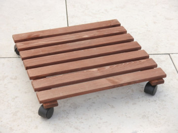 Mehrzweck-Rollbrett aus Kiefernholz, quadratisch