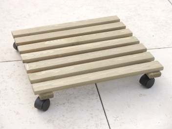 Mehrzweck-Rollbrett aus Kiefernholz, quadratisch