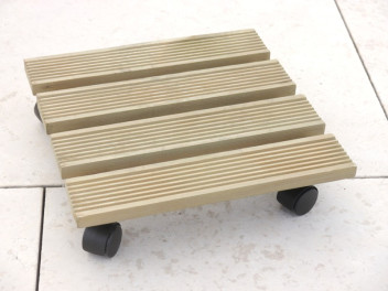 Mehrzweck-Rollbrett aus Kiefernholz, quadratisch