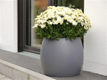 Pflanzkübel RONDO, Fiberglas anthrazit 43x35