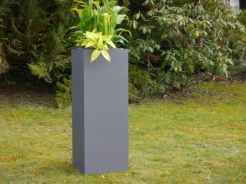 Pflanzkübel SUPREMO, TÜV-geprüft, anthrazit 40x40x80