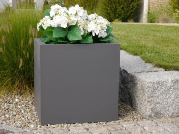 Pflanzkübel SUPREMO, TÜV-geprüft, anthrazit