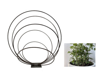 Rankgitter PORTO aus Cortenstahl, rostfarben