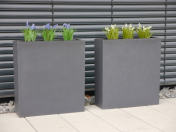 Raumteiler SUPREMO (auch für Rollen), anthrazit 100x40x100