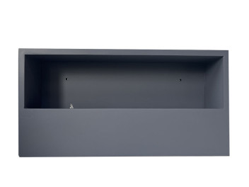 Wand-Pflanzkasten LINEA, anthrazit - jetzt reduziert 40x20x9