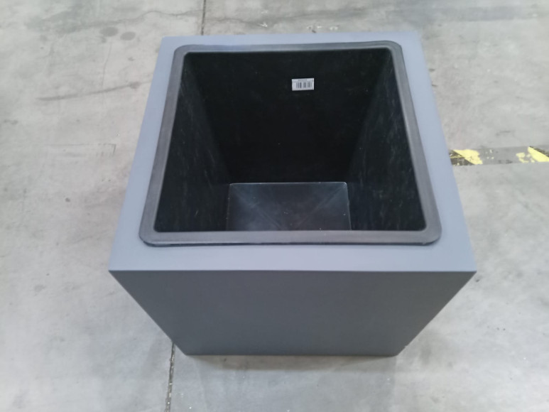 B-Ware: Pflanzkübel für Rollen, anthrazit 40x40x40