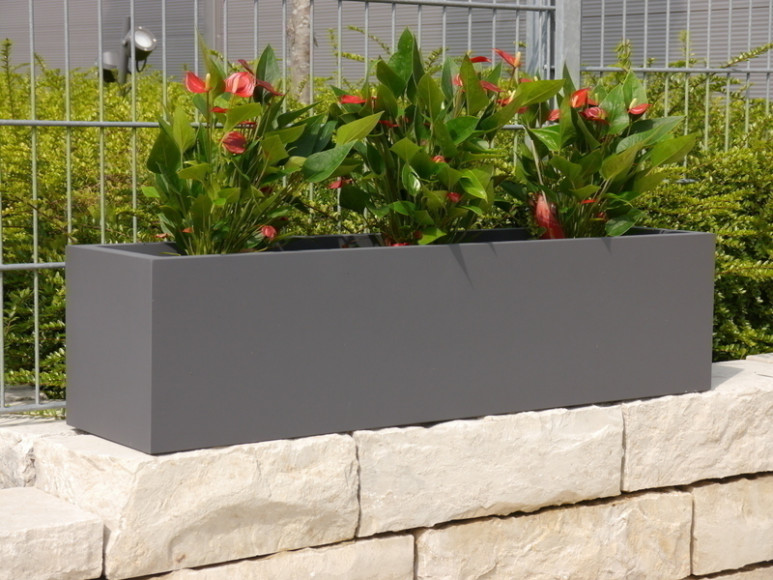 B-Ware: Pflanztrog Supremo, anthrazit (100x25x20 cm)