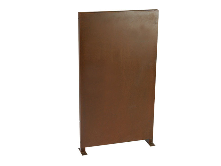 doppelwandiger Paravent COMO aus Cortenstahl, rostfarben - jetzt reduziert 80x10x100