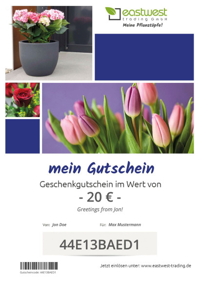 Kaufgutschein Blumen