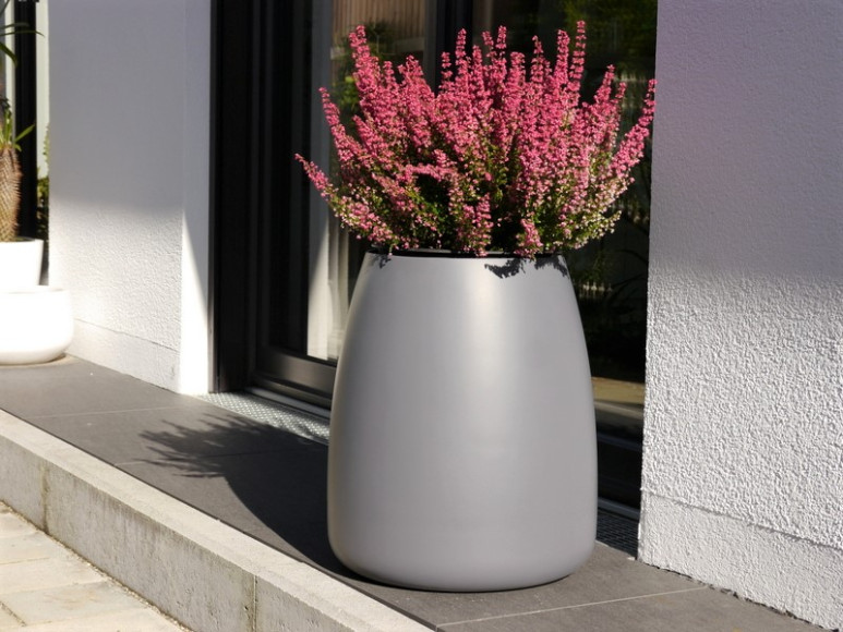 Pflanzkübel LOU, Fiberglas anthrazit 38x45