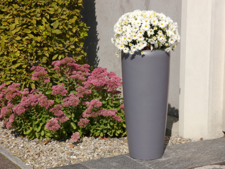 Pflanzkübel PLANTO, Fiberglas anthrazit 41x80