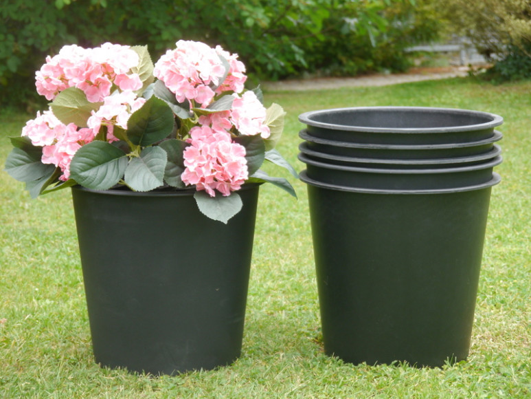 Set Pflanzkübel PRIMO aus Kunststoff, D26x H24cm 4er Set