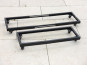 ausziehbarer Pflanzenroller aus Metall, schwarz