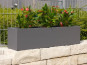 B-Ware Pflanztrog SUPREMO 80x18x18 cm, TÜV-geprüft, anthrazit