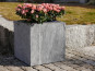 Blumenkübel ROCKS wie Naturstein, grau 30x30x30