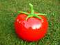 Deko-Tomate in Hochglanz rot Ø15x19