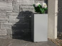Pflanzkübel aus Metall, hellgrau - jetzt reduziert 30x30x60