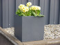 Pflanzkübel der BUNDESGARTENSCHAU, Fiberglas anthrazit 50x50x50