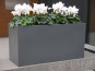 Pflanztrog der BUNDESGARTENSCHAU, Pflanzkübel, Fiberglas anthrazit 80x30x40