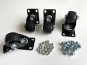 Set Lenkrollen mit Bremse für Rollbretter, indoor/outdoor 4er Set