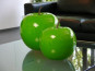 Deko-Apfel in Hochglanz grün Ø33x39