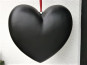 Deko-Herz in matt schwarz - jetzt reduziert! 30x30x17