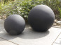Dekokugel aus Fiberglas in schwarz (matt) - jetzt reduziert 50