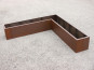 Hochbeet/Pflanztrog BIOPUR aus Cortenstahl, L-Form 200x200x60