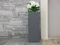 Pflanzkübel aus Metall, anthrazit 30x30x60