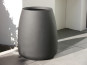 Pflanzkübel LOU, Fiberglas schwarz 38x45