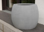 Pflanzkübel RONDO, Fiberglas grau 42x35