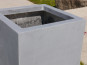 Pflanzkübel SUPREMO aus Fiberglas, betongrau 60x60x60