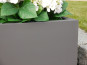 Pflanzkübel SUPREMO, Blumentopf, anthrazit ( Rollen optional) 60x60x60