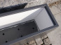 Pflanztrog, Pflanzkübel  aus Metall , anthrazit ( Rollen optional) 120x50x50