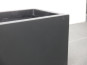 Pflanztrog SUPREMO, Pflanzkübel, Fiberglas schwarz 100x25x25