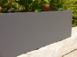 Pflanztrog SUPREMO, TÜV-geprüft, Pflanzkübel, Fiberglas anthrazit 100x25x25