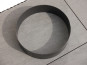 Standteile / Sockel aus Metall, rund, schwarz 40x10