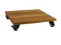 ultrastarkes Mehrzweck-Rollbrett aus Akazienholz, quadratisch 40x40x7