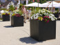 Blumenkübel MEGA der BUNDESGARTENSCHAU, schwarz - jetzt reduziert 100x100x70