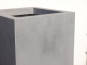 Blumenkübel SUPREMO aus Fiberglas, betongrau 30x30x80