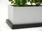 Blumentopf LEA mit Untersetzer- silber/schwarz - jetzt reduziert