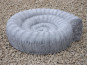 Gartendeko - VOGELBAD "AMMONITO" aus Fiberglas  - betongrau 46x42x14