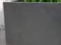 halbhoher Pflanzkübel MEZZO, schwarz 80x80x50