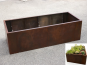 Hochbeet/Pflanztrog BIOPUR aus Cortenstahl, rostfarben 200x120x40