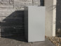 Pflanzkübel aus Metall, hellgrau - jetzt reduziert 30x30x60