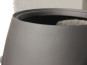 Pflanzkübel LOU, Fiberglas schwarz 38x45